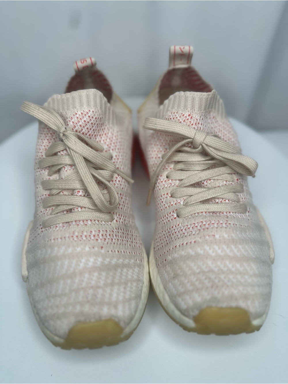 Adidas NMD_R1 STLT Primeknit Linen Pink Sneakers Women’s 8.5 CQ2030 (SH119)